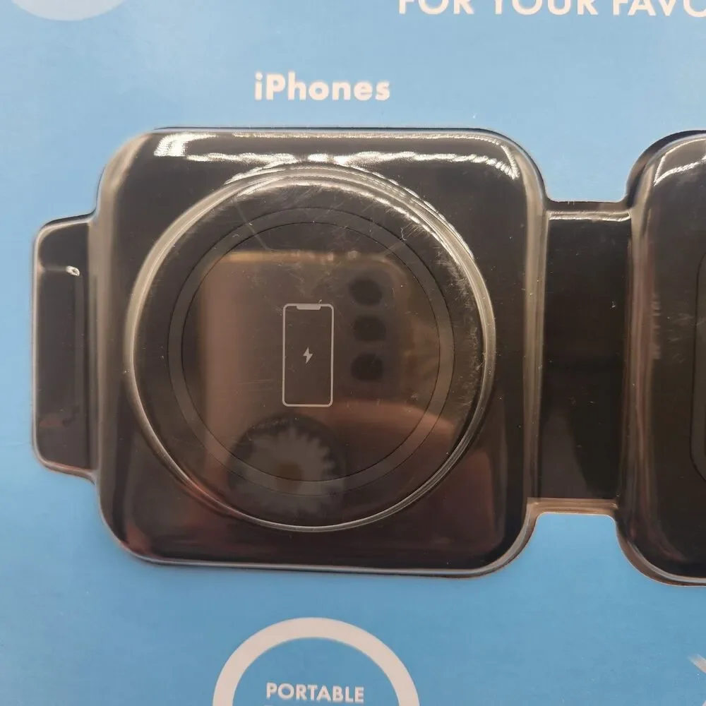 myCharge 3‑in‑1 Folding Wireless Charging Pad iPhone Apple Watch AirPods Sealed
